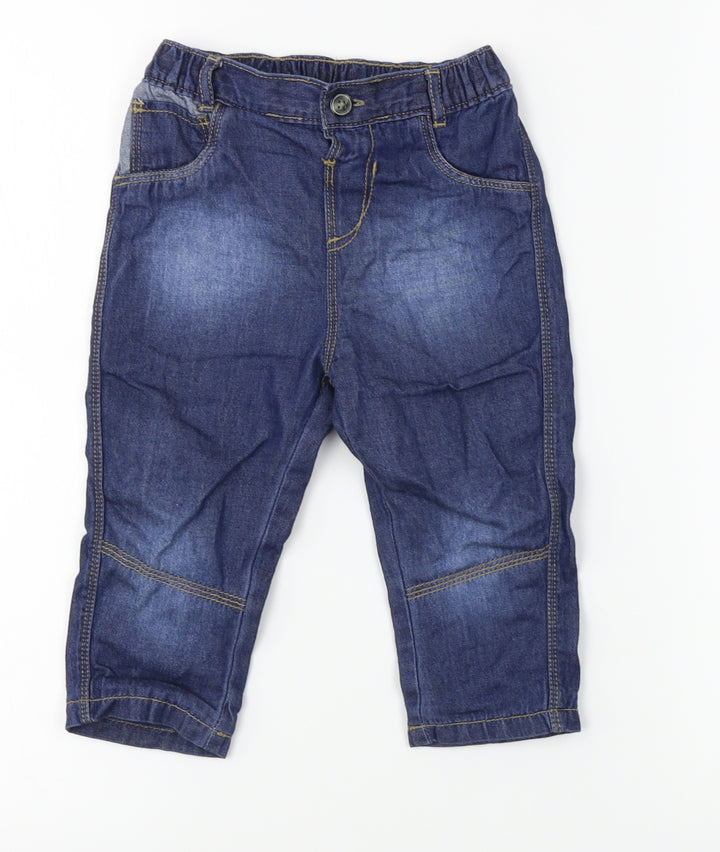George Baby Blue  Denim Jogger Jeans Size 12-18 Months
