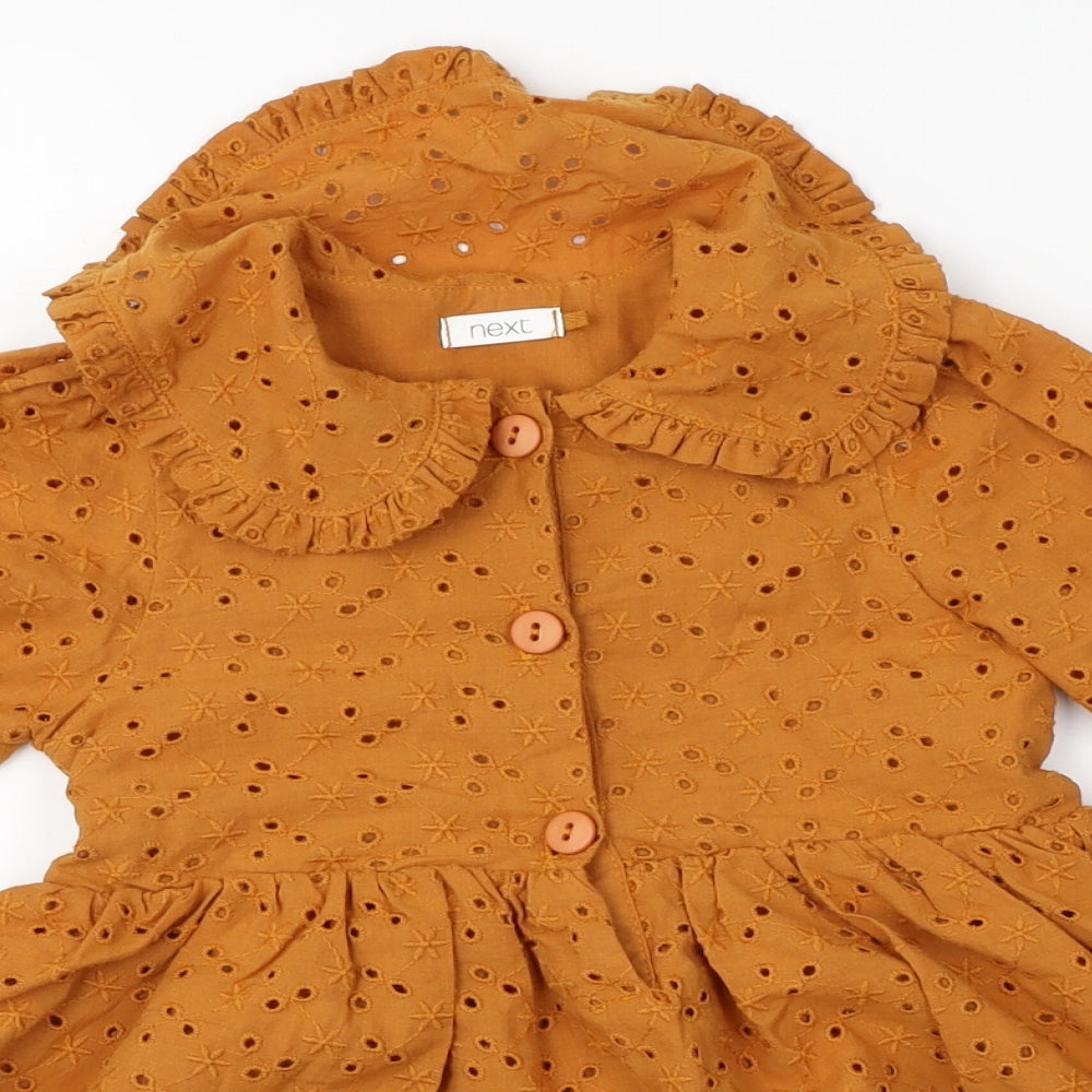 NEXT Girls Orange   A-Line  Size 2-3 Years