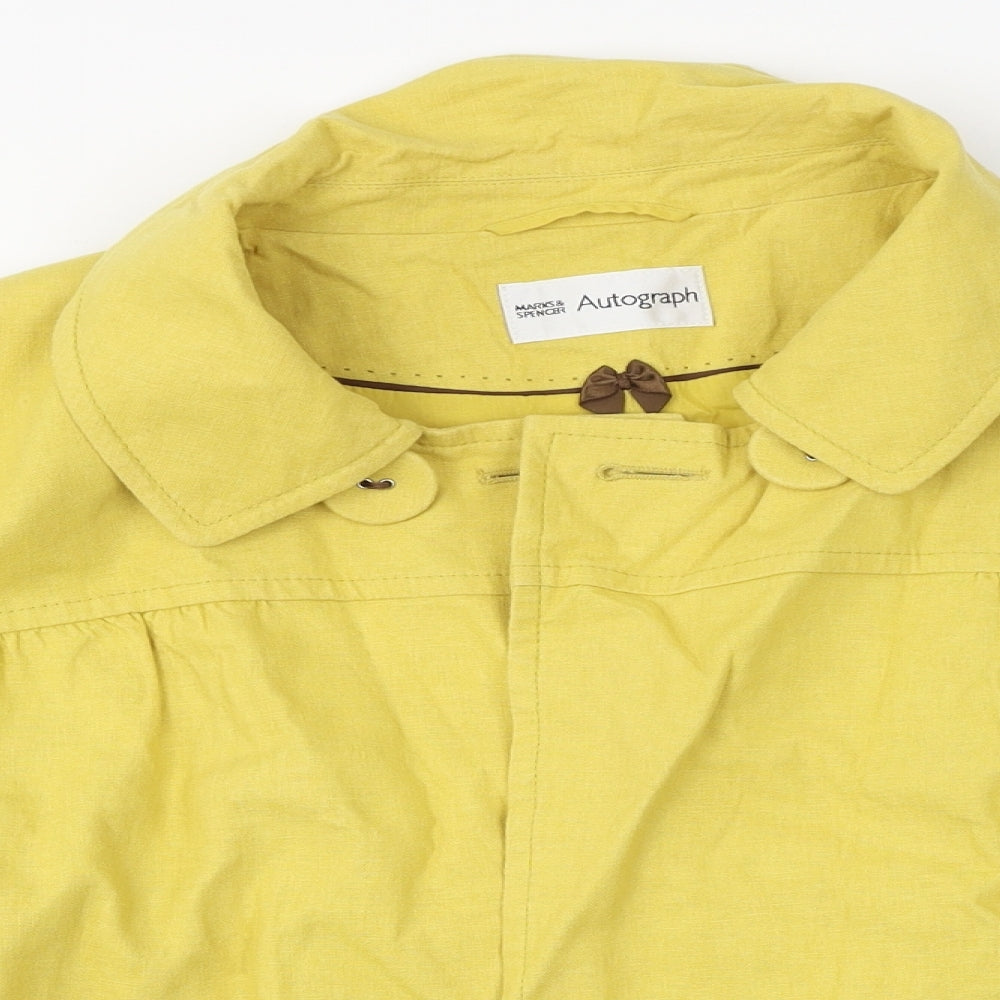 M&S Womens Yellow   Jacket  Size 14