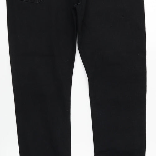 Topman Mens Black  Denim Skinny Jeans Size 32 L30 in