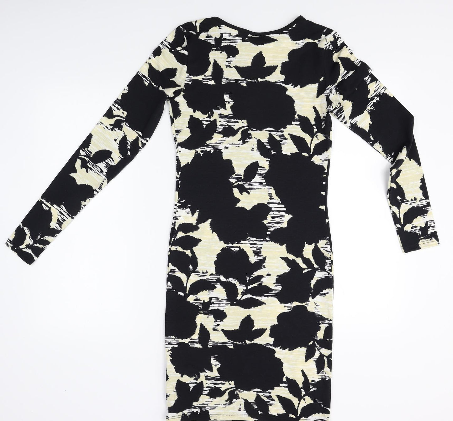 Topshop Womens Beige Floral  Pencil Dress  Size 10