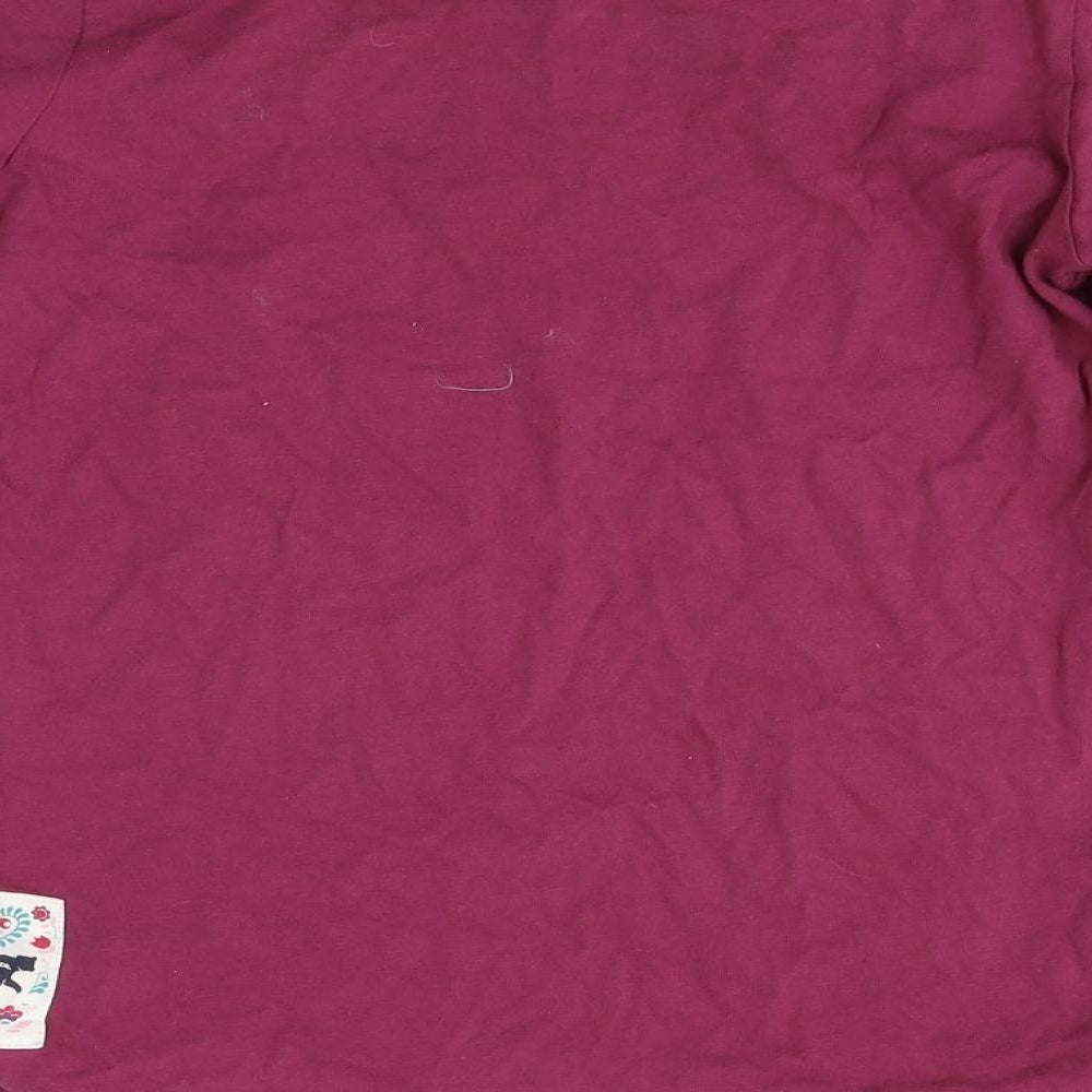 fatface Girls Red   Basic T-Shirt Size 10-11 Years  - owl