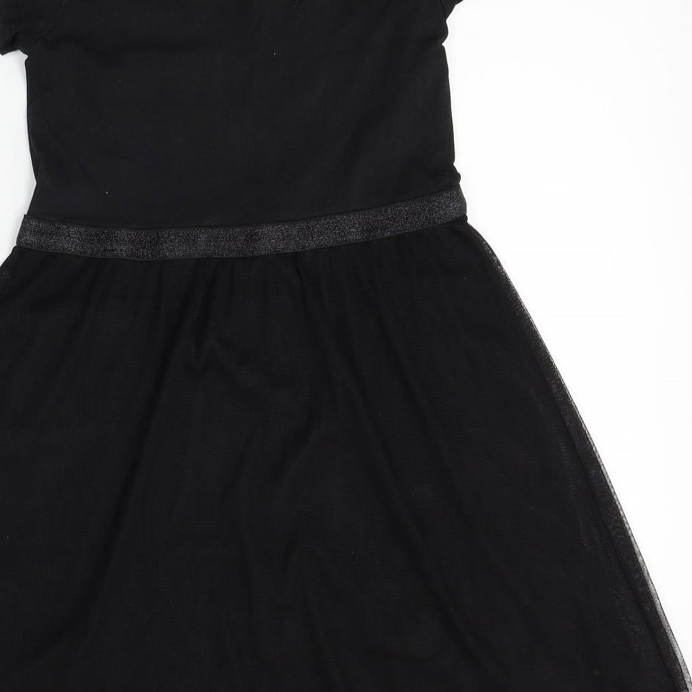 H&M Girls Black   A-Line  Size 8-9 Years  - star wars