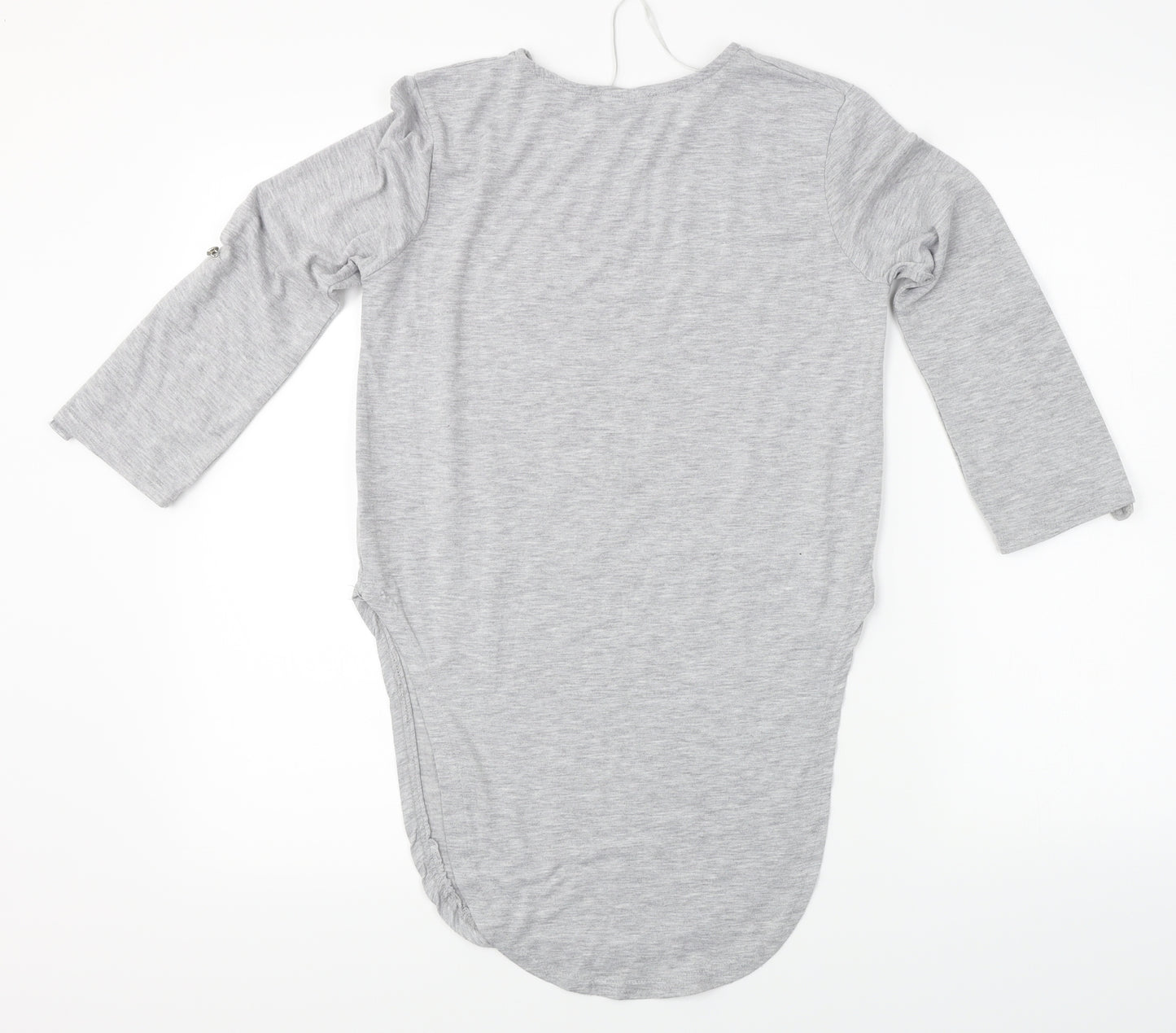 Primark Womens Grey Floral  Basic T-Shirt Size S