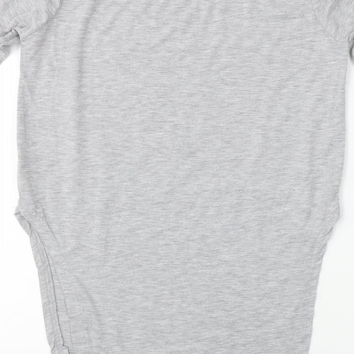 Primark Womens Grey Floral  Basic T-Shirt Size S