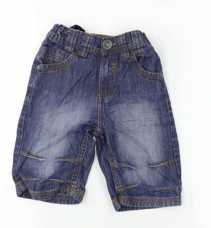 F&F Boys Blue Denim Straight Jeans Size 5-6 Years