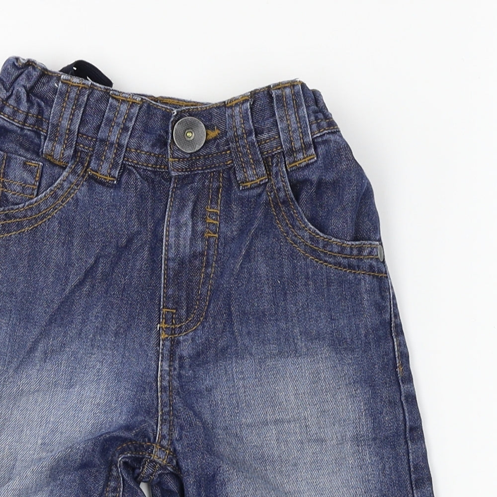 F&F Boys Blue  Denim Straight Jeans Size 5-6 Years