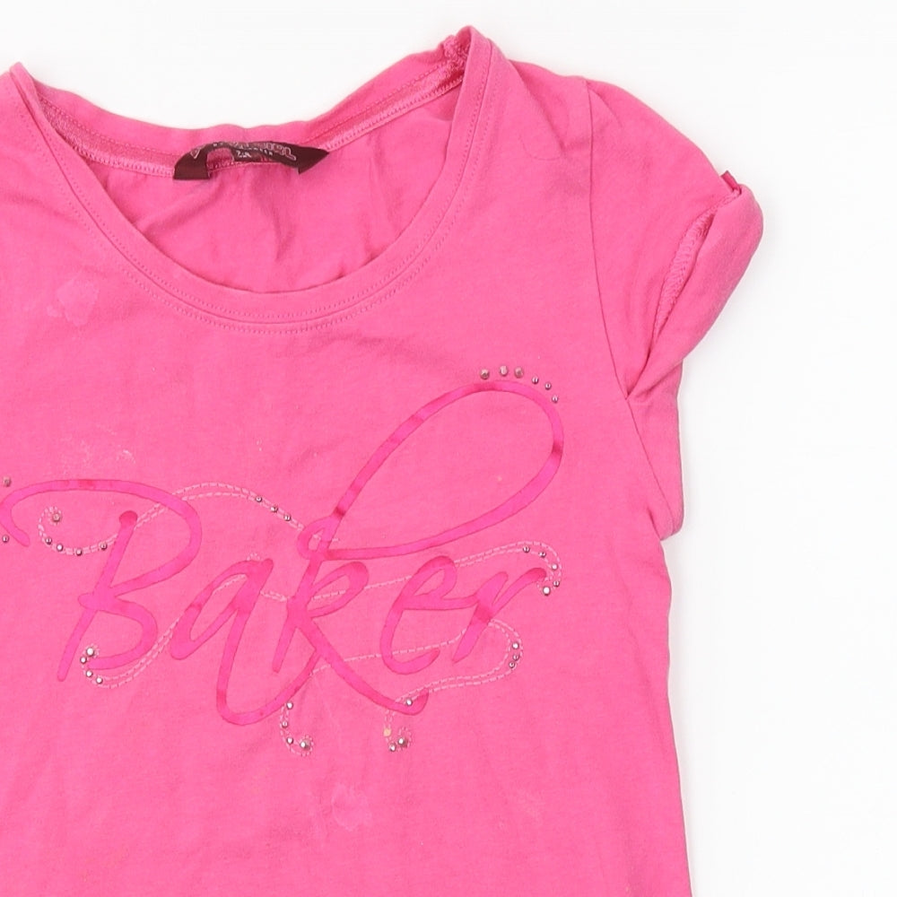 Ted Baker Girls Pink   Basic T-Shirt Size 7-8 Years