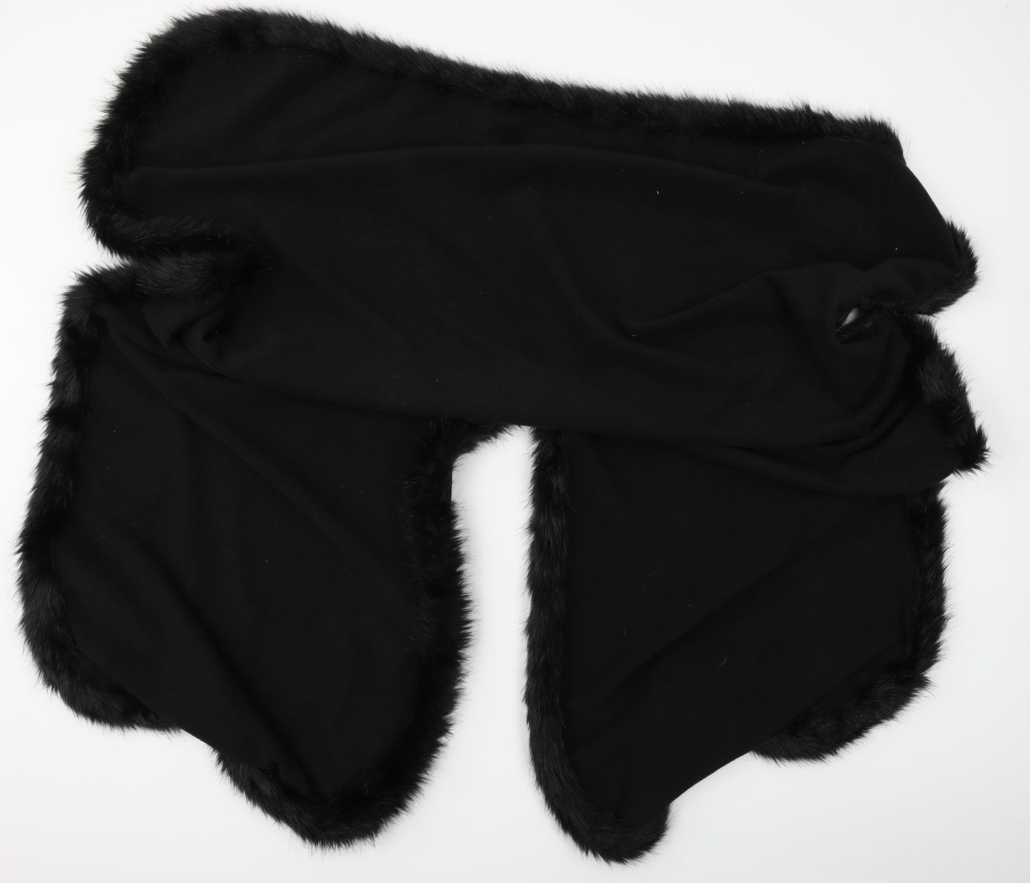Unbranded Womens Black  Fleece Cape Jumper One Size