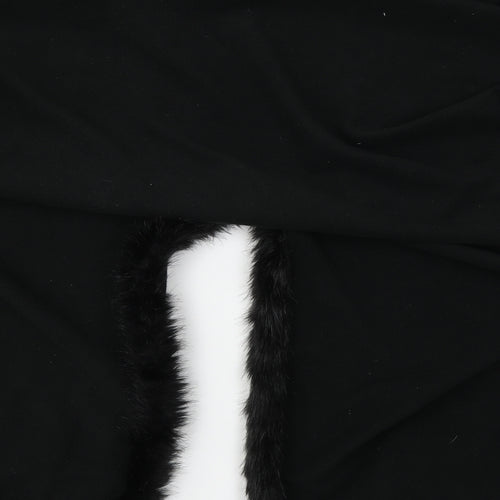 Unbranded Womens Black  Fleece Cape Jumper One Size