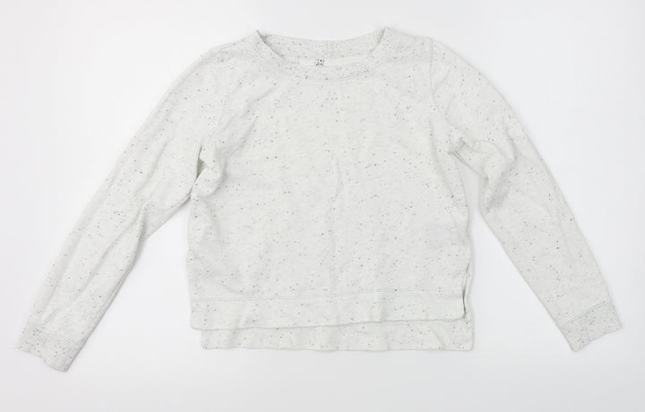 H&M Girls White   Pullover Jumper Size 10-11 Years