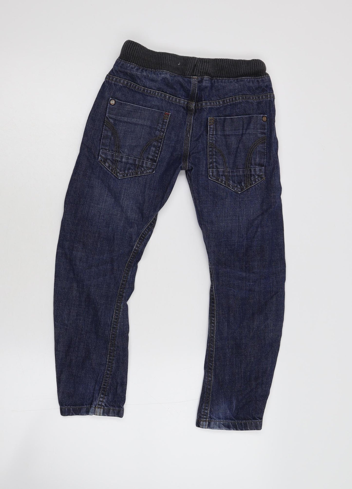 M&S Boys Blue  Denim Straight Jeans Size 6-7 Years