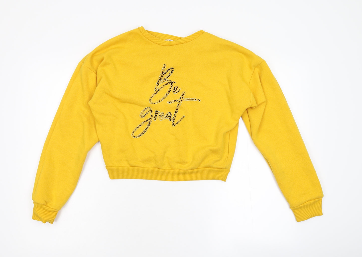 Matalan Womens Yellow   Pullover Sweatshirt Size 14