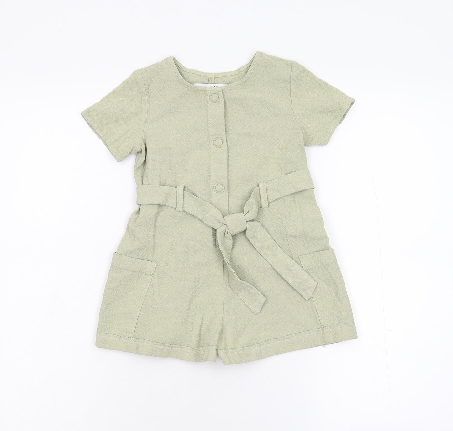 Zara Girls Green   Playsuit One-Piece Size 2-3 Years