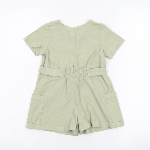 Zara Girls Green   Playsuit One-Piece Size 2-3 Years