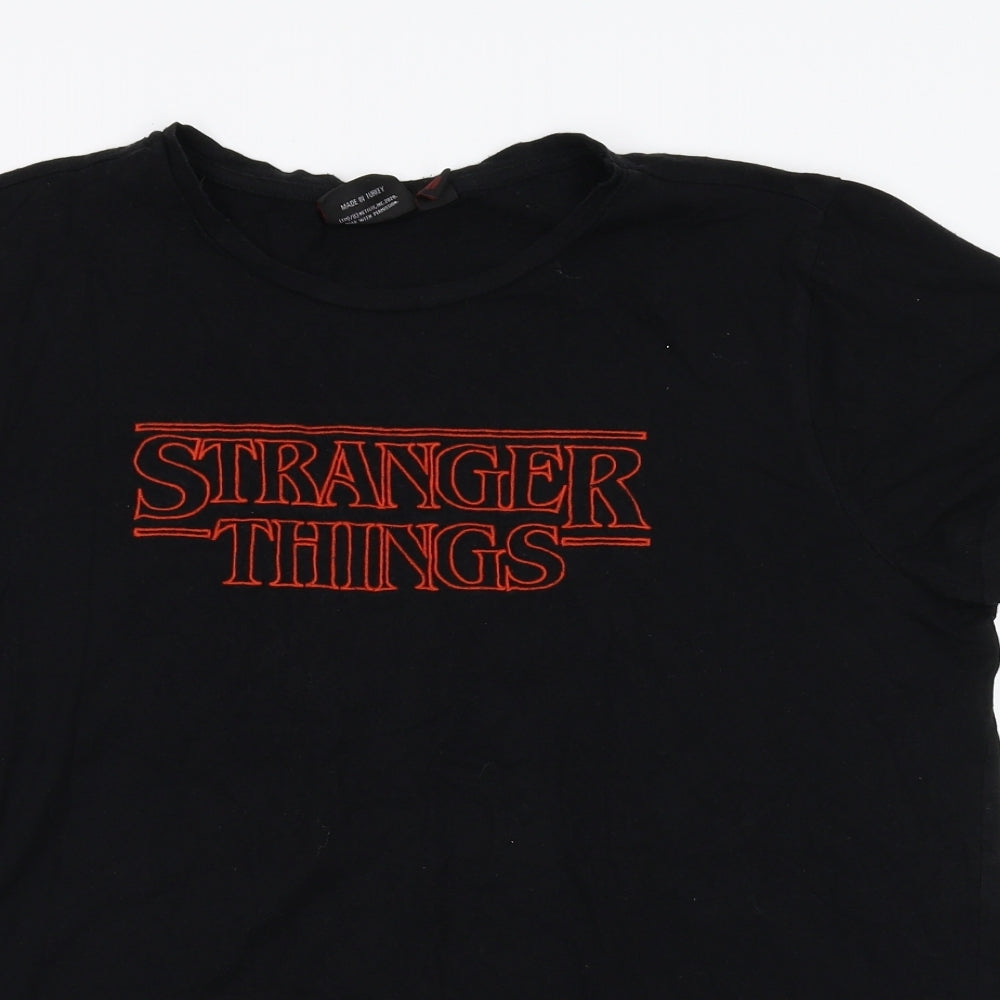 Primark Womens Black   Basic T-Shirt Size M