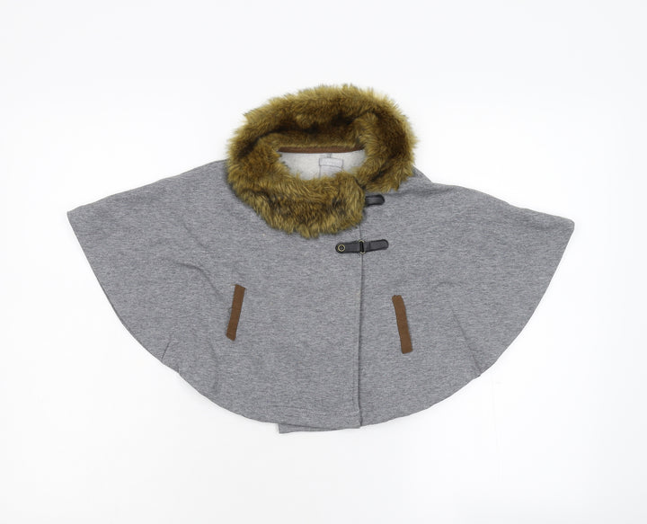Tahari Girls Grey   Cape Jumper Size S