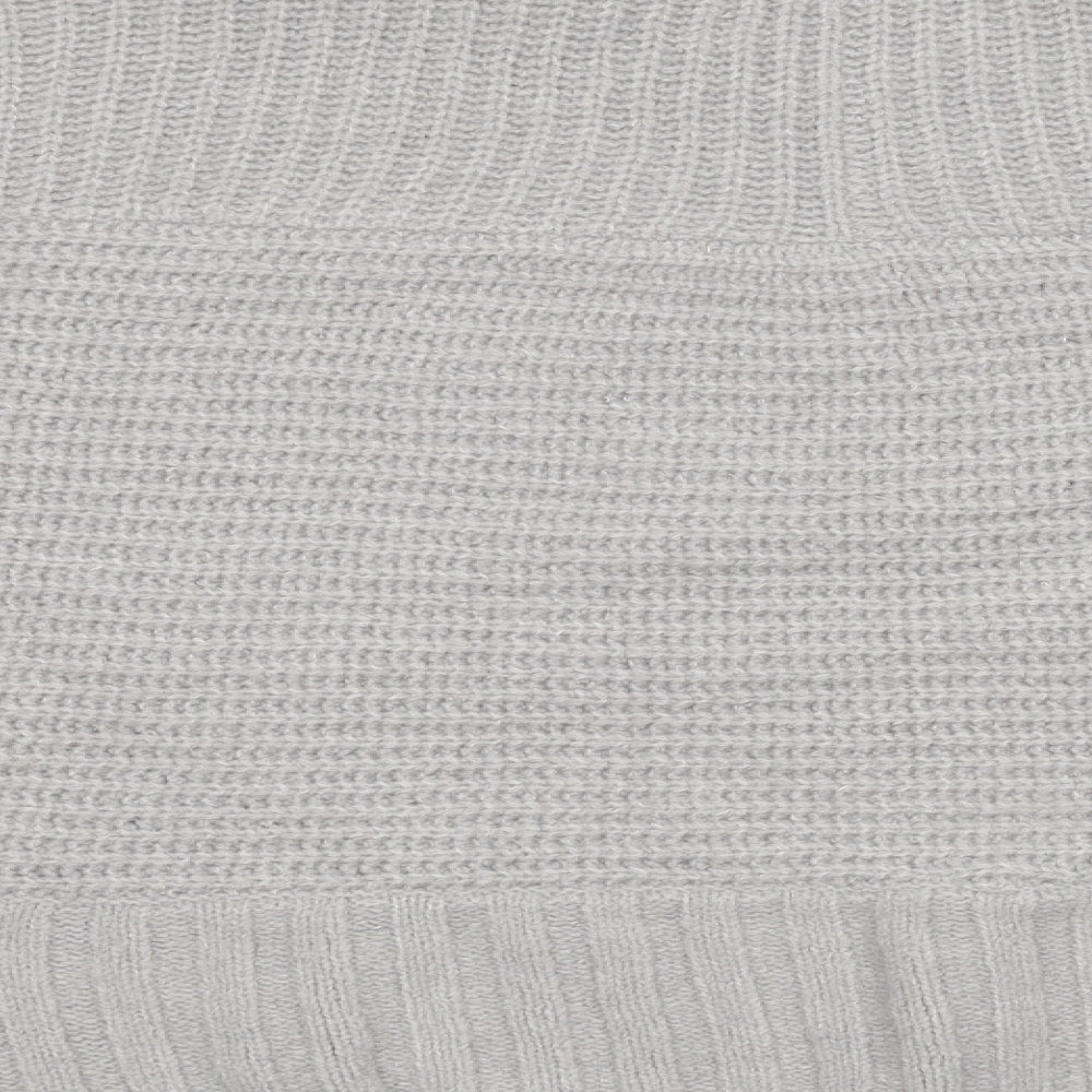 M&S Womens Grey  Knit Pullover Jumper Size M