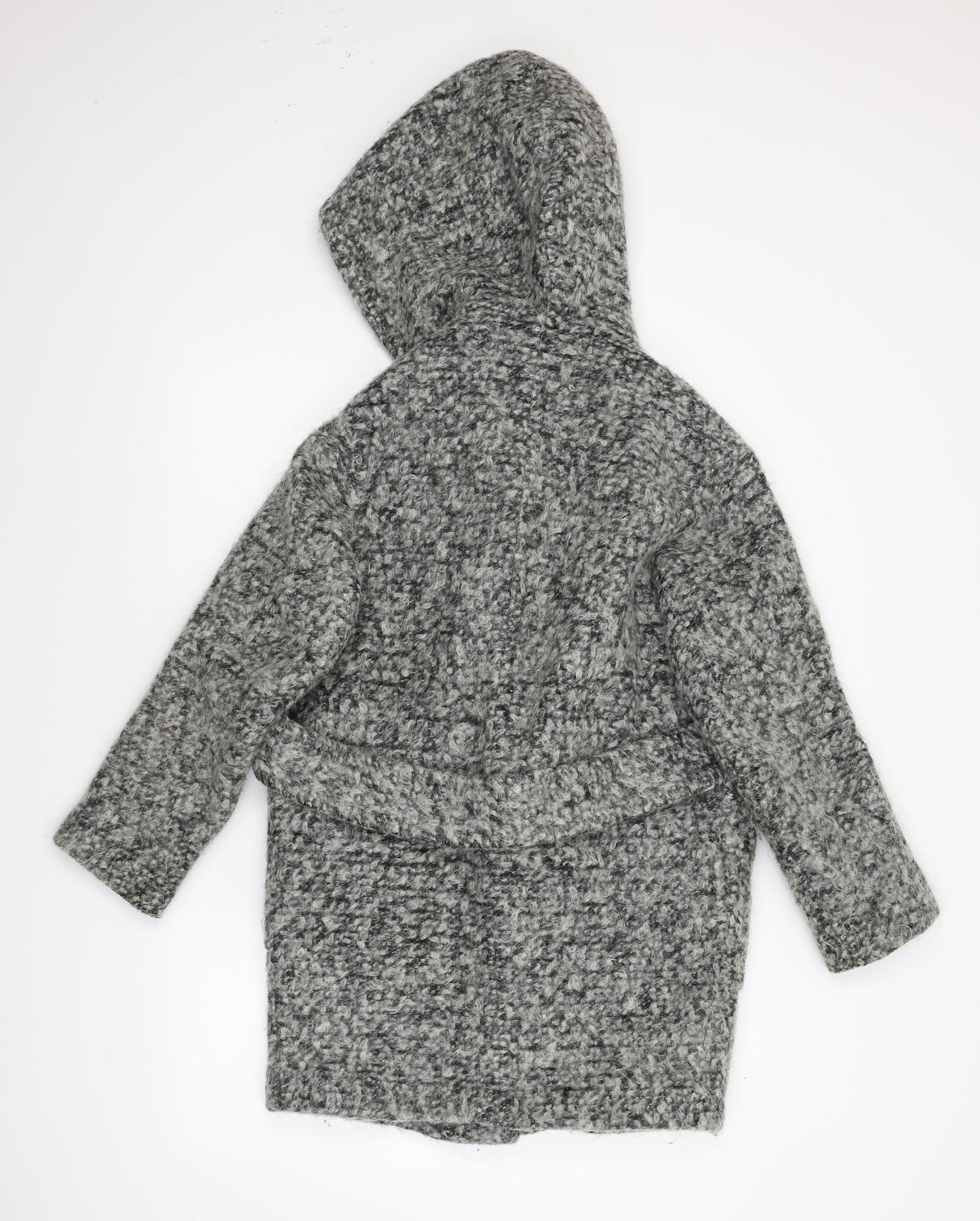 Topshop Womens Grey  Knit Jacket Coat Size 10