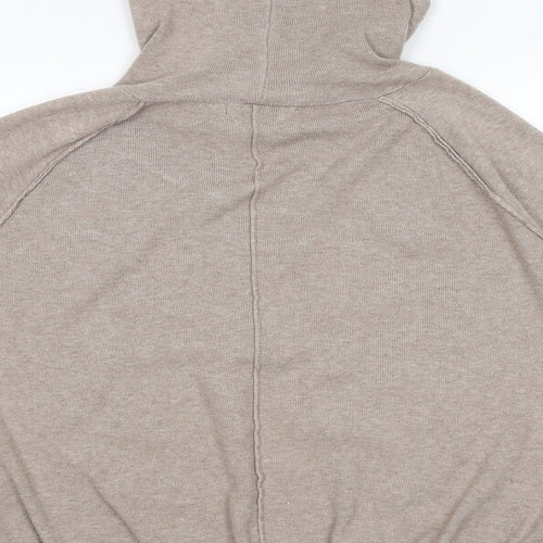 QED London Mens Brown   Pullover Hoodie Size M