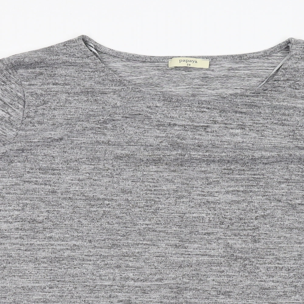 Matalan Womens Grey   Basic T-Shirt Size 20
