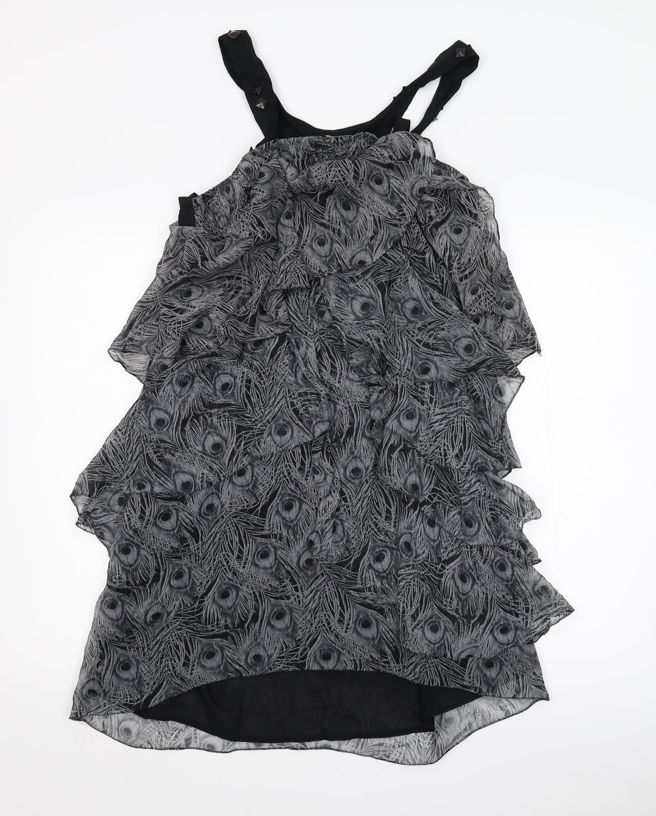 VERO MODA Womens Grey Animal Print  Shift  Size L