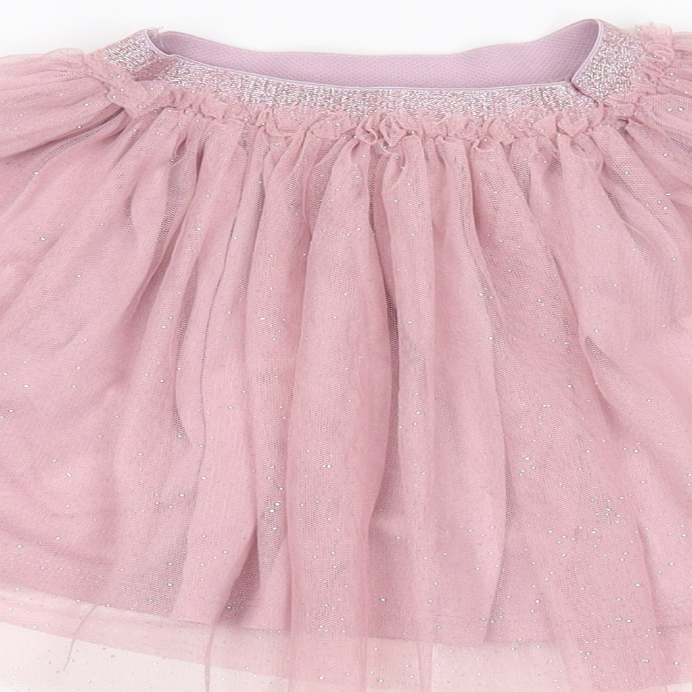 H&M Girls Pink   Mini Skirt Size 2-3 Years