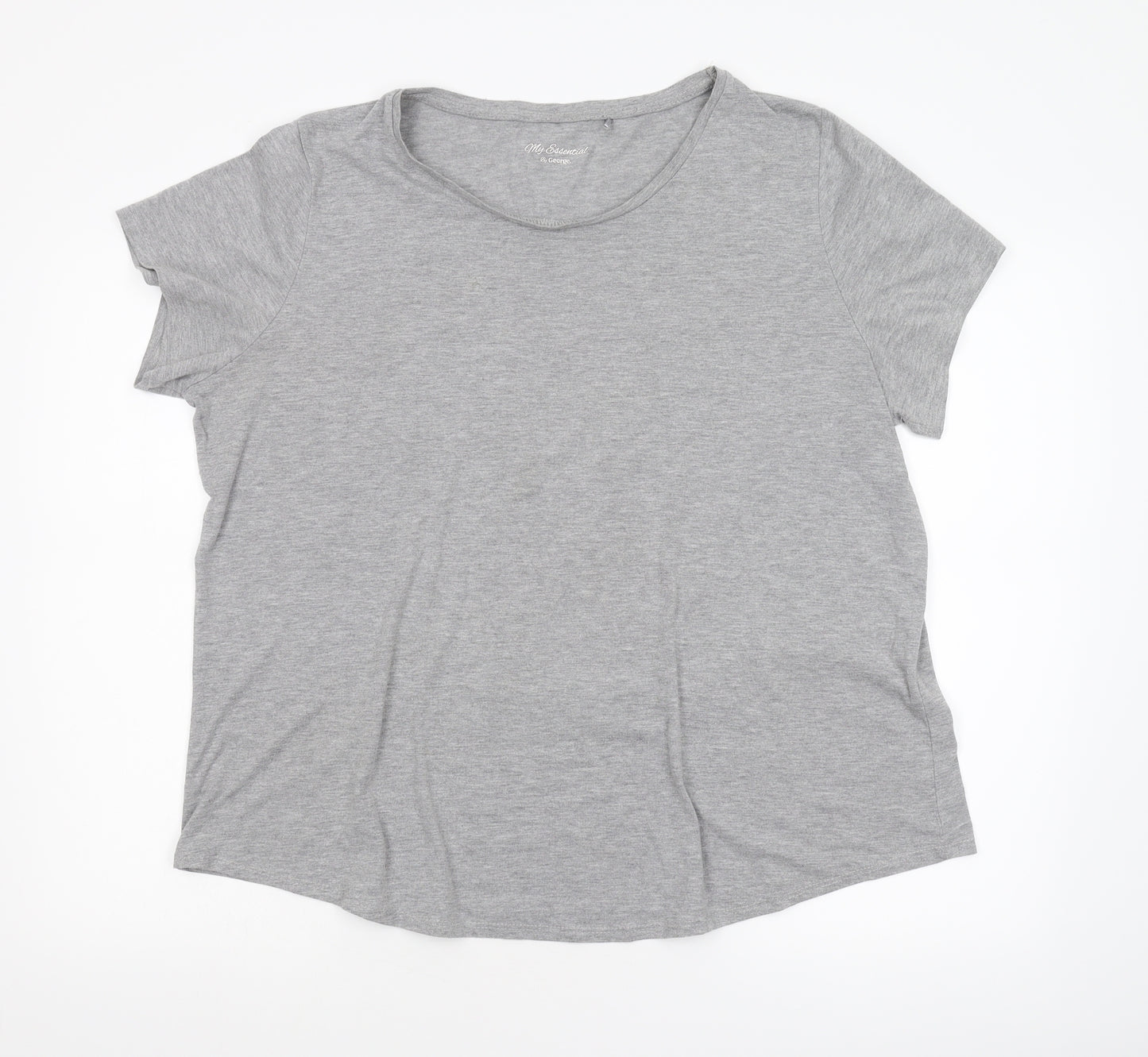 George Womens Grey   Ringer T-Shirt Size 22