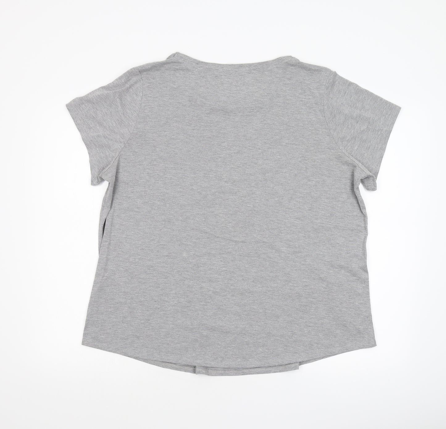 George Womens Grey   Ringer T-Shirt Size 22