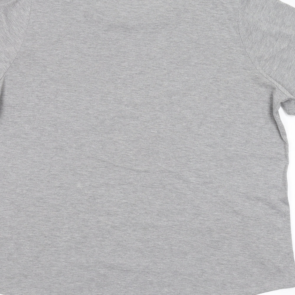 George Womens Grey   Ringer T-Shirt Size 22