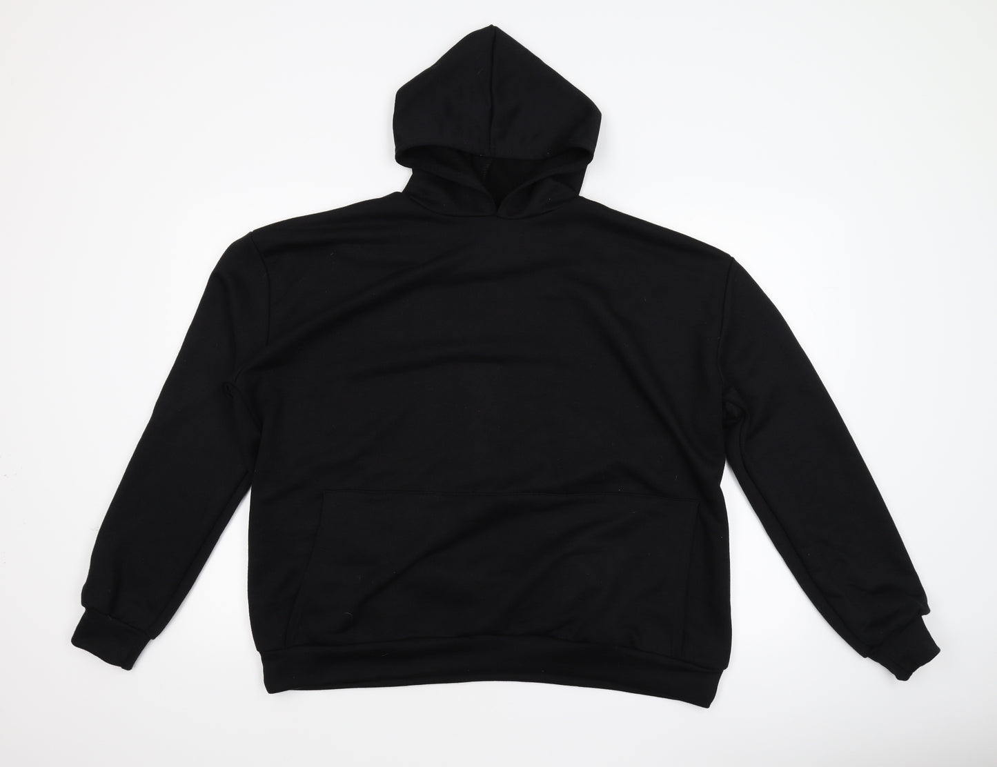 Boohoo Womens Black   Pullover Hoodie Size 16