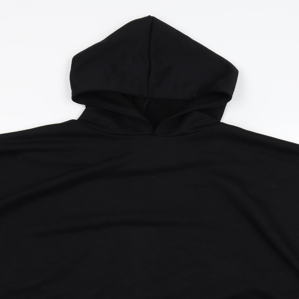 Boohoo Womens Black   Pullover Hoodie Size 16