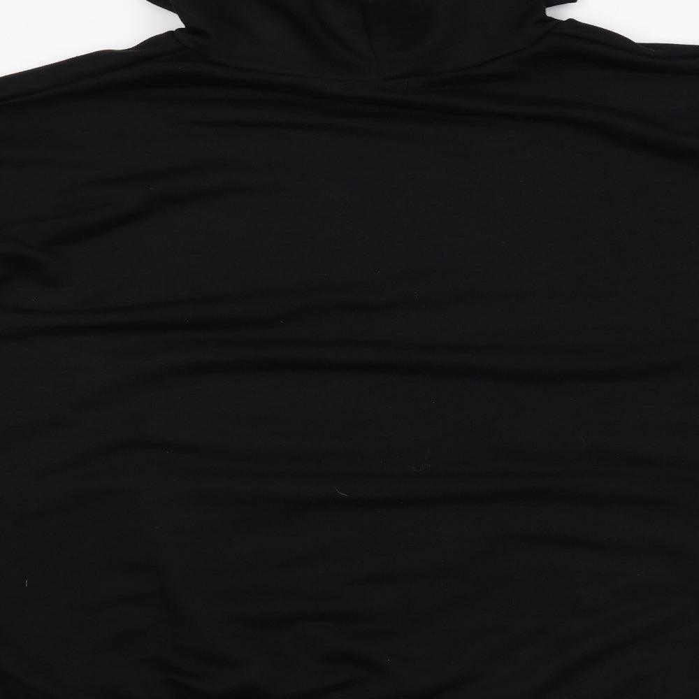Boohoo Womens Black   Pullover Hoodie Size 16