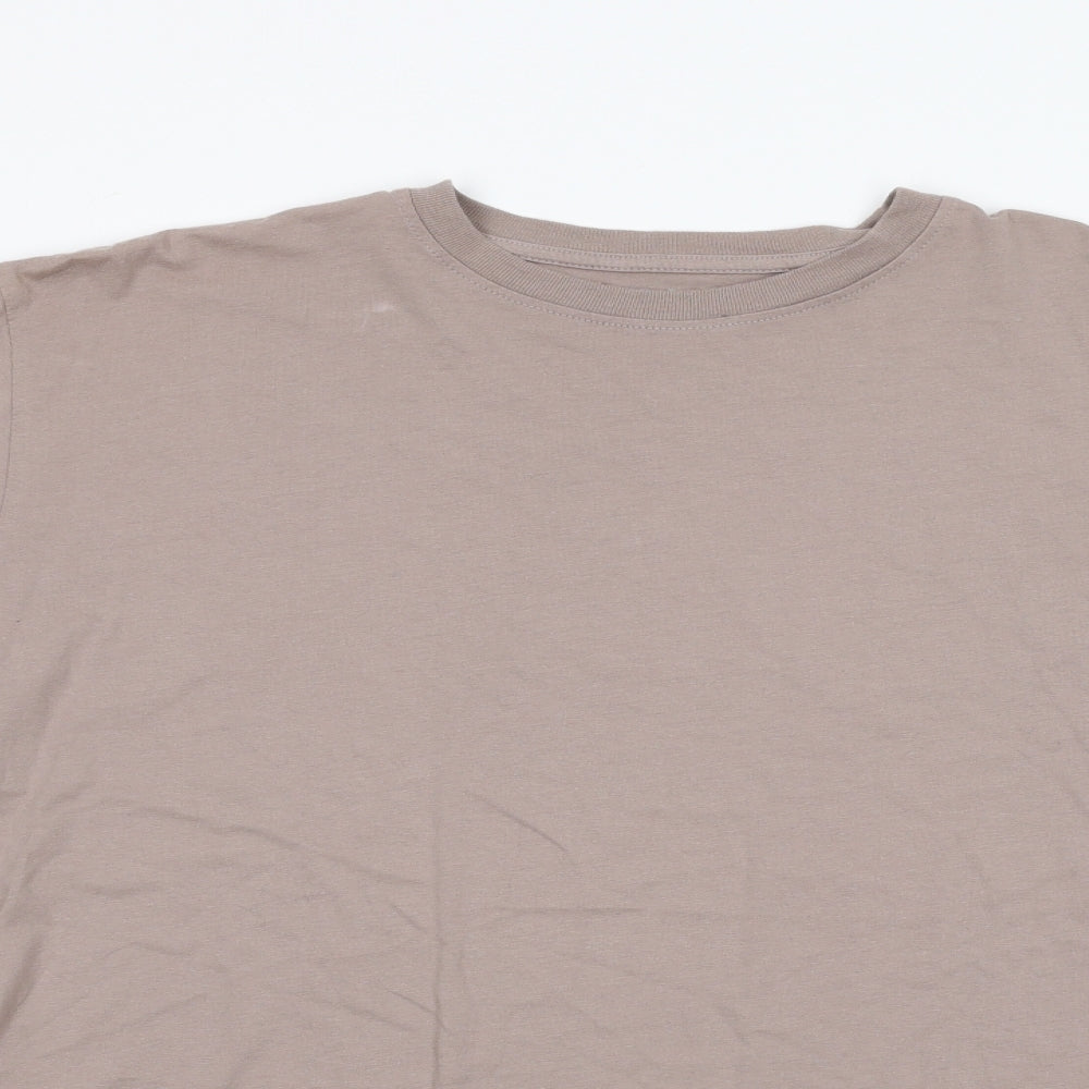 Boohoo Mens Beige    T-Shirt Size 38