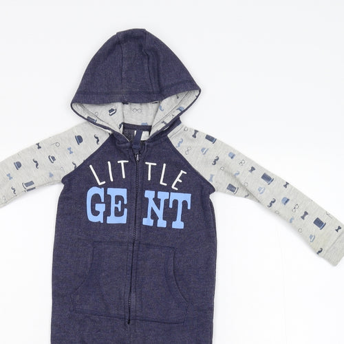 F&F  Blue    One-Piece Size 12-18 Months  - Little Gent