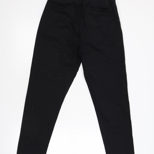 Boohoo Man Mens Black Striped  Jogger Trousers Size 32 L25 in