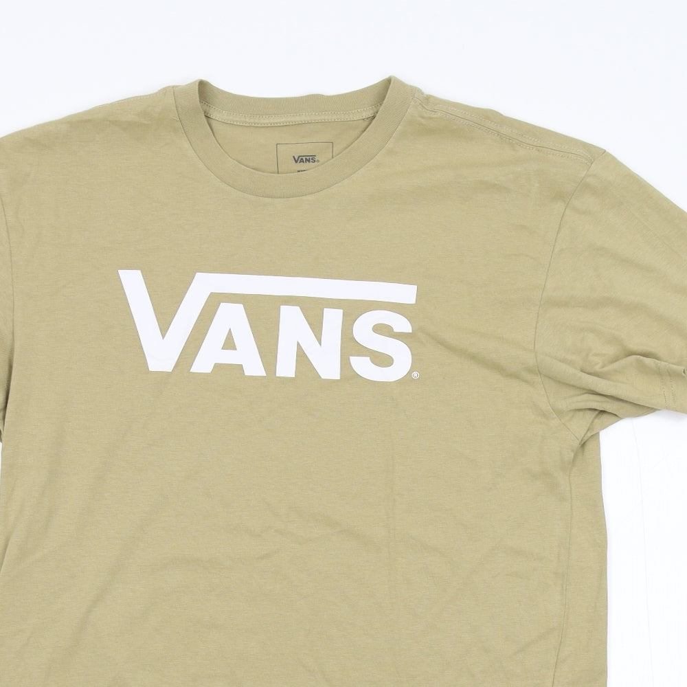 VANS Mens Beige    T-Shirt Size M