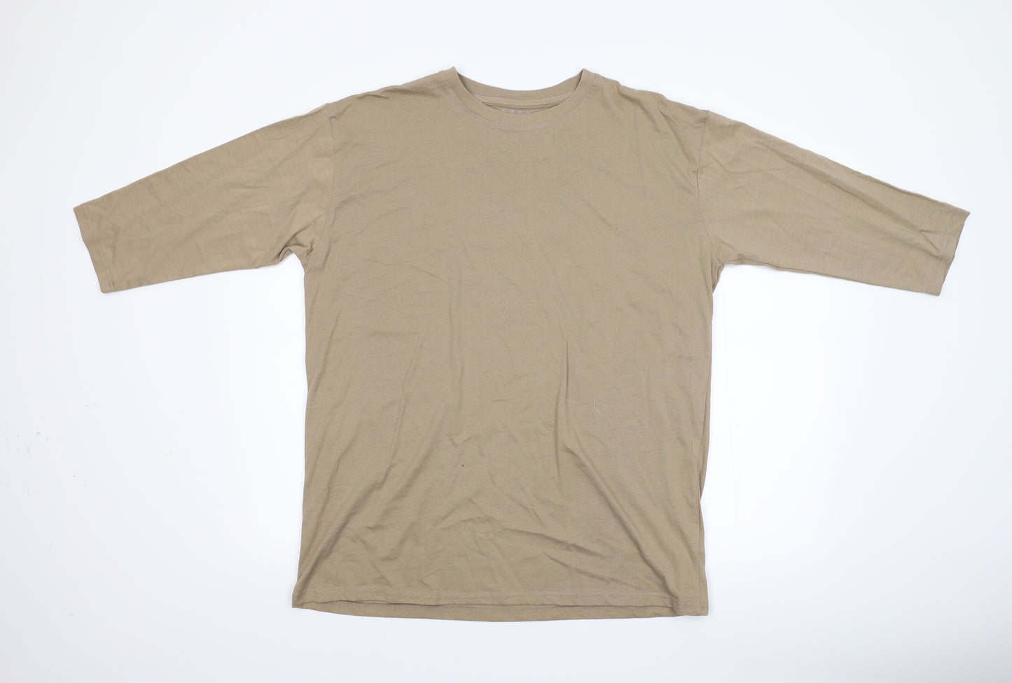 Boohoo MAN Mens Beige    T-Shirt Size 38