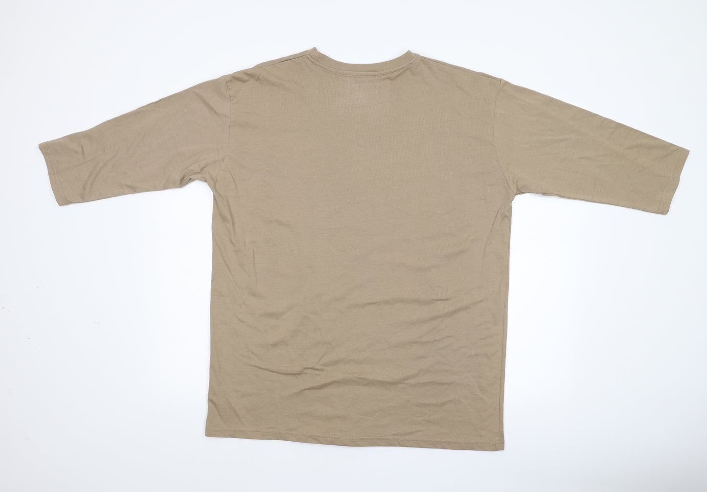 Boohoo MAN Mens Beige    T-Shirt Size 38