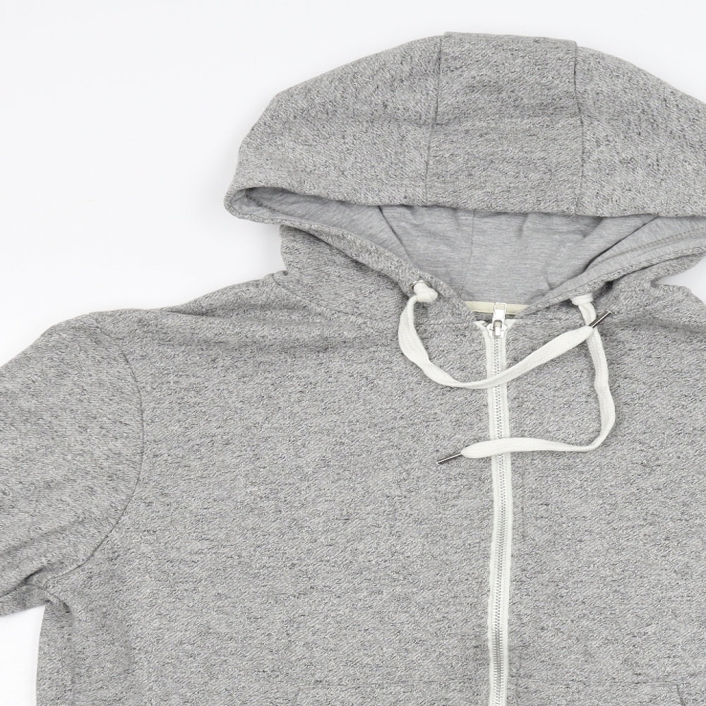 Primark Womens Grey   Full Zip Hoodie Size M