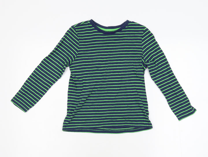 F&F Boys Multicoloured Striped  Basic T-Shirt Size 6-7 Years