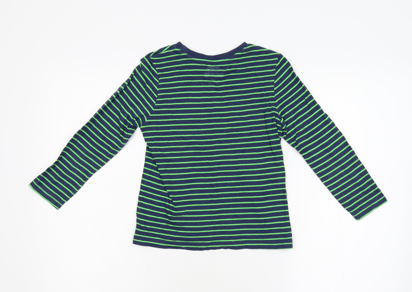 F&F Boys Multicoloured Striped  Basic T-Shirt Size 6-7 Years