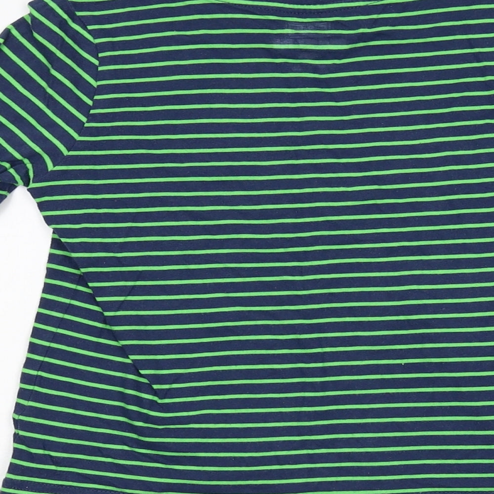 F&F Boys Multicoloured Striped  Basic T-Shirt Size 6-7 Years