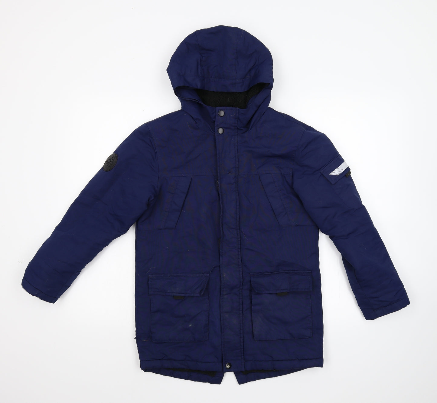 Primark Girls Blue   Anorak Coat Size 10-11 Years