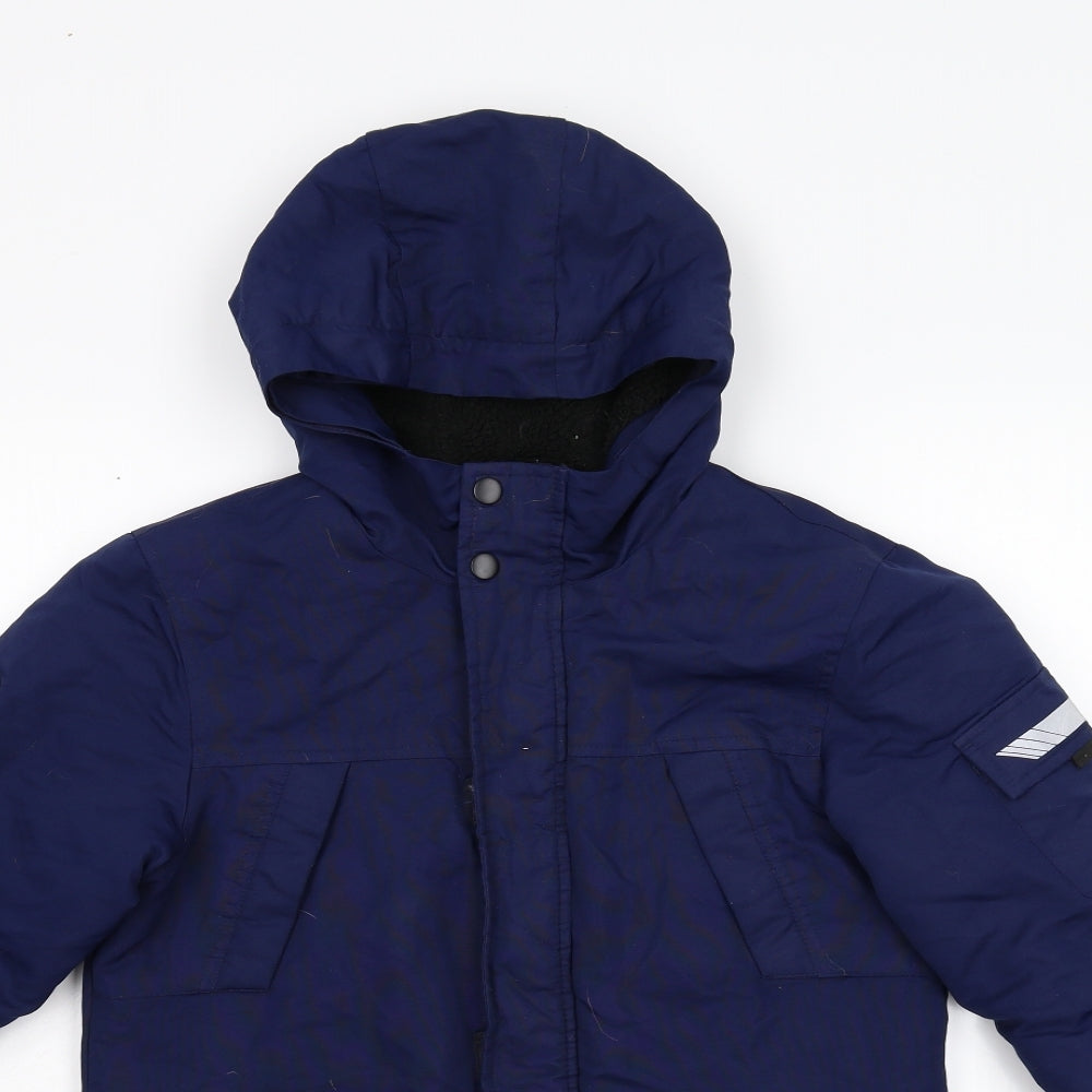 Primark Girls Blue   Anorak Coat Size 10-11 Years