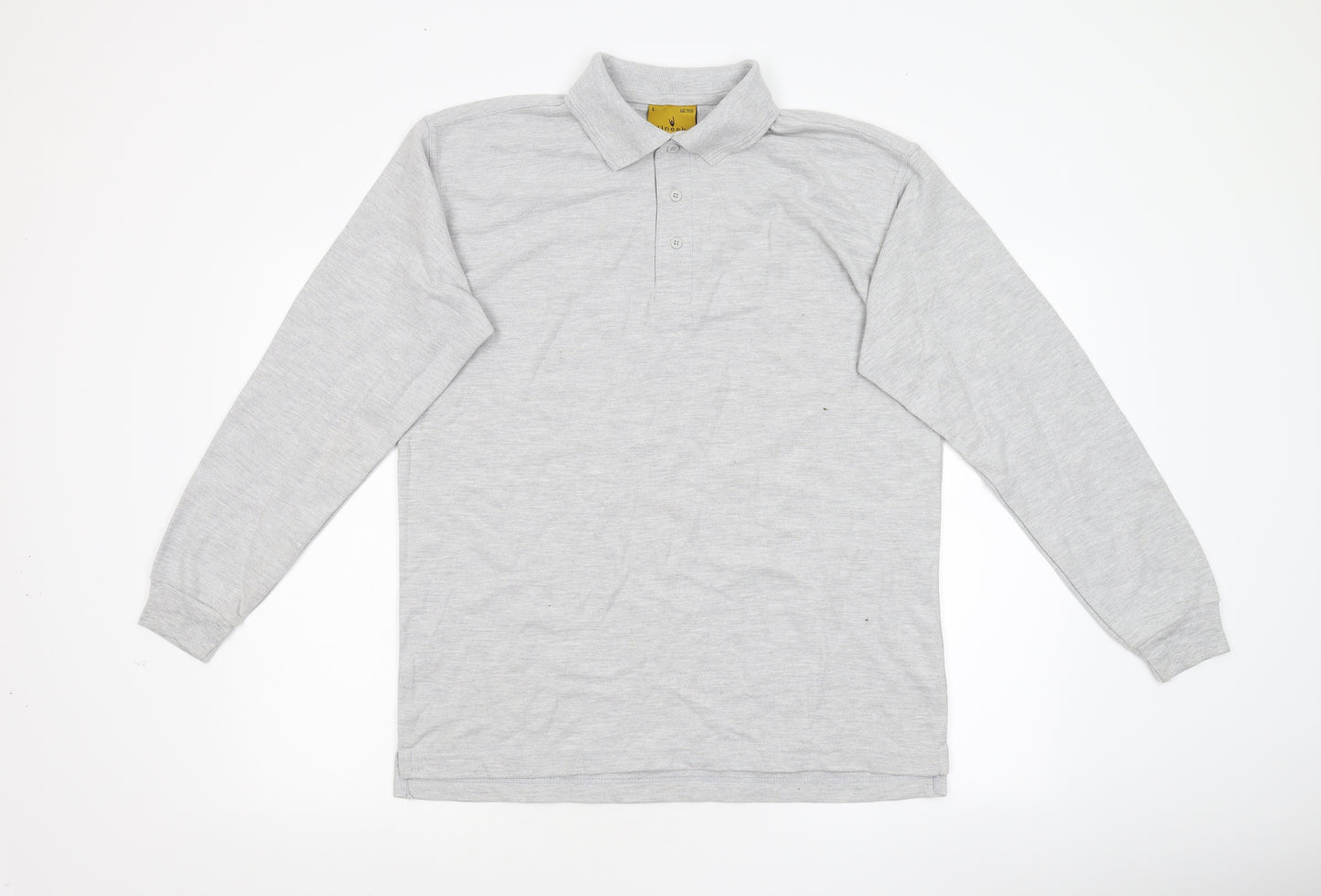 Uneck Mens Grey  Jersey  Polo Size L