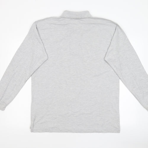 Uneck Mens Grey  Jersey  Polo Size L
