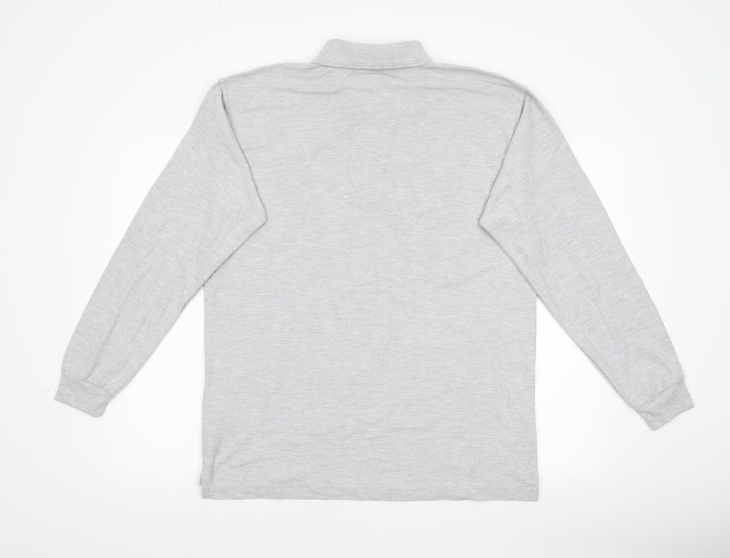 Uneck Mens Grey  Jersey  Polo Size L