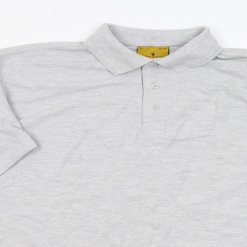 Uneck Mens Grey  Jersey  Polo Size L