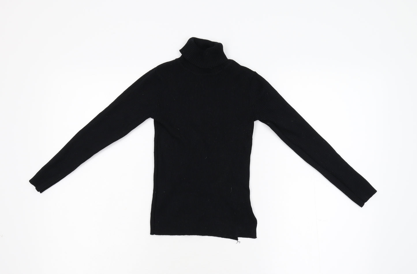 Primark Girls Black  Knit Pullover Jumper Size 10-11 Years